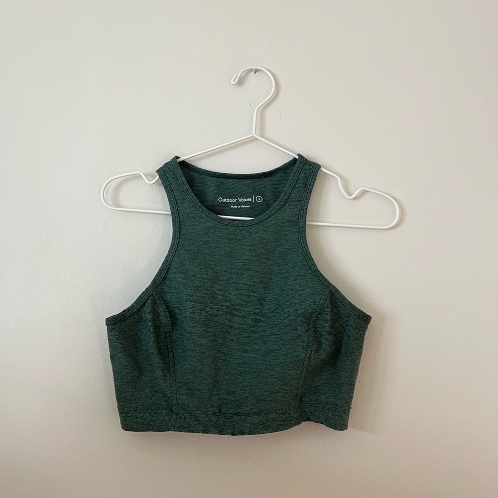Outdoor Voices Hunter Green Bra